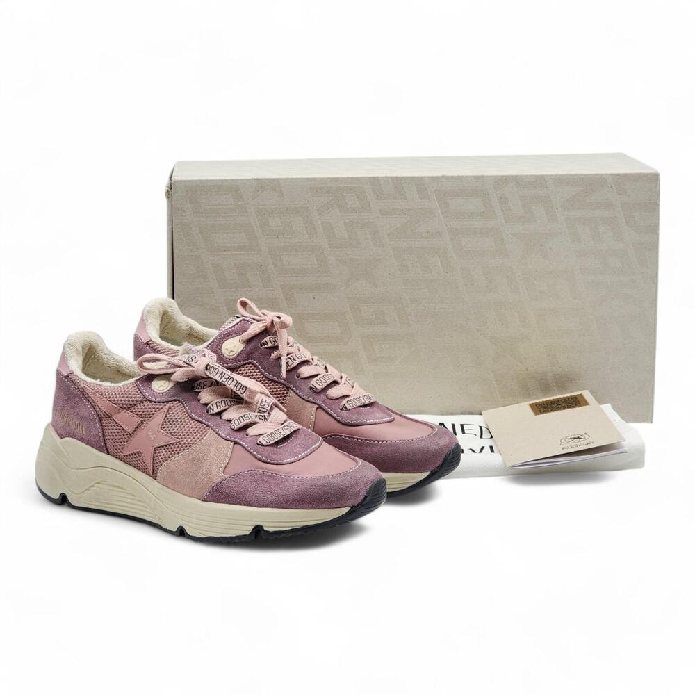 Golden Goose Running Sole Lace-Up Sneakers in Pink EU 40 US 10 - New $695